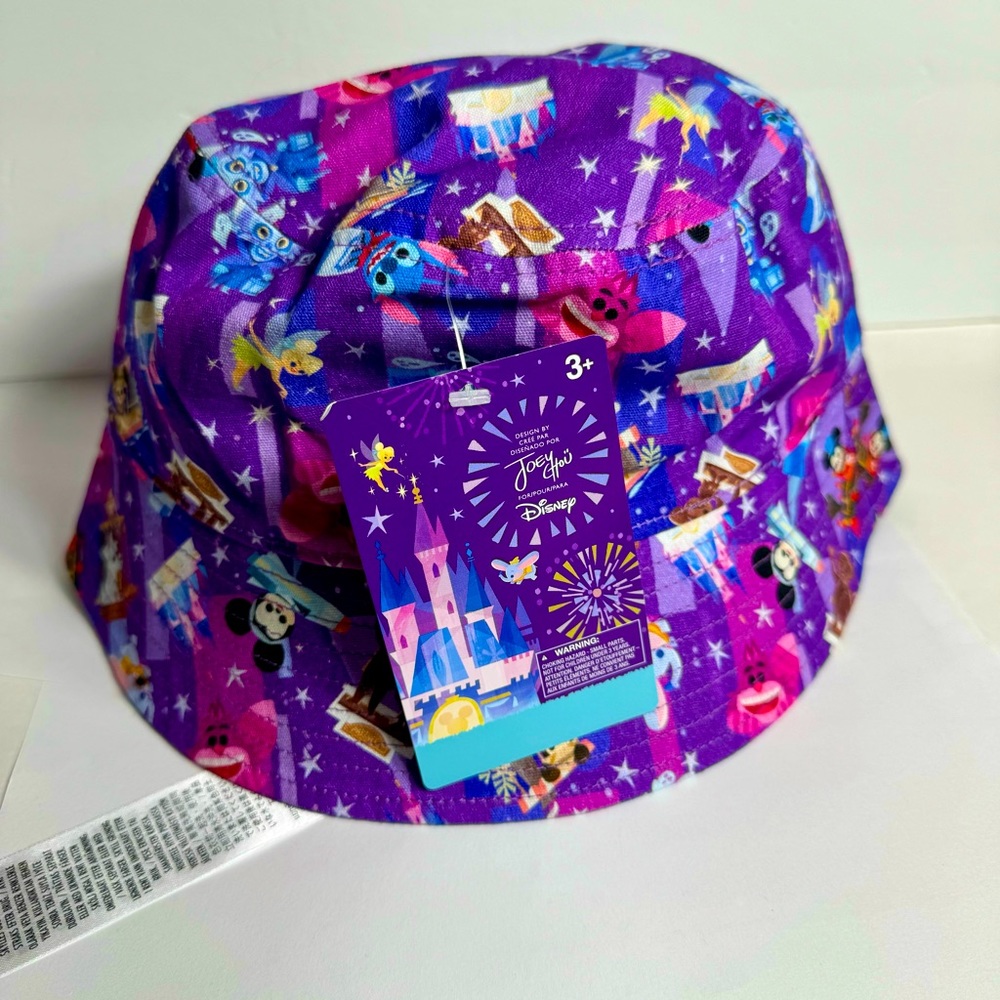NWT. Disney reversible bucket hat by artist Joey Chou.